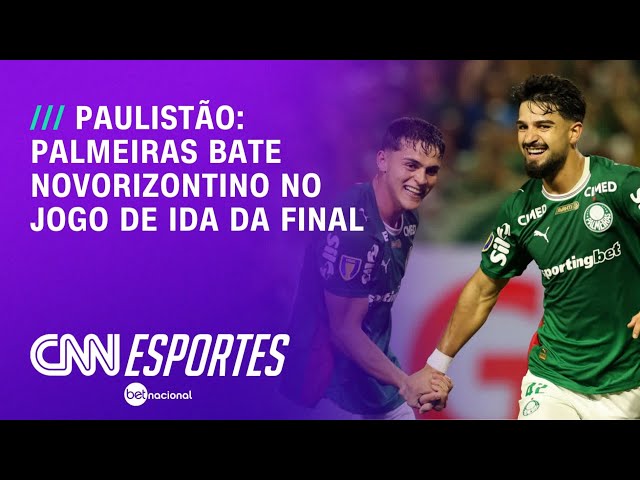 Palmeiras sai na frente do Novorizontino na briga pelo título do Paulistão | LIVE CNN