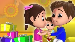 Happy Raksha Bandhan | Hindi Balget | रक्षा बंधन गीत | Indian Festival Song | Hindi Rhyme Nursery