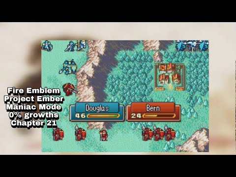 Fire Emblem 6 Project Ember Maniac mode 0% growths Chapter 21
