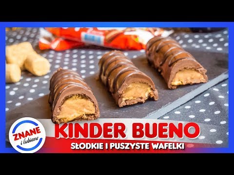KINDER BUENO - domowy przepis na pyszny baton z orzechowym nadzieniem - DOMOWE SŁODYCZE