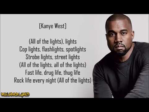 Kanye West - All of the Lights ft. Rihanna, Elly Jackson, Kid Cudi & Fergie (Lyrics)