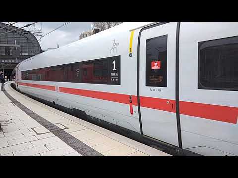 ICE 4 verlässt den Hamburger Hbf in Richtung München Hbf. Br 412