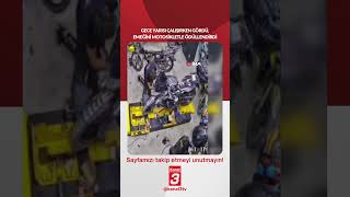 Gece yarısı çalışırken gördü, emeğini motosikletle ödüllendirdi...