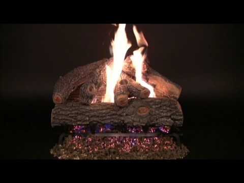 Rasmussen Frosted Oak Vented Gas Log Set