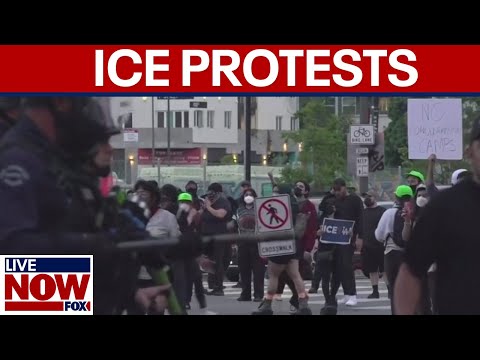 Video | Police clash with protestors in Los Angeles after ICE raids
