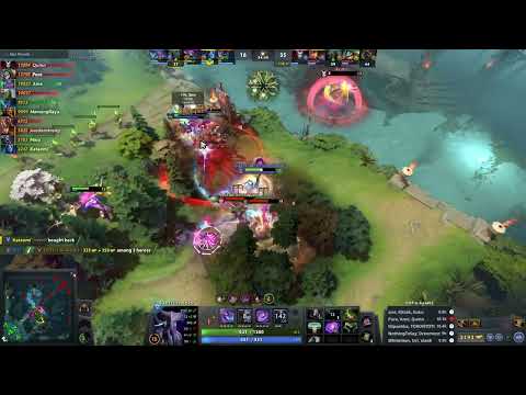 Pure gets a RAMPAGE with his Slark against Ame's Faceless Void in Pub game
