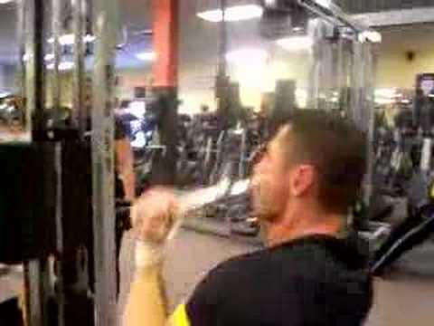 Underhand lat pulldowns 260 x 10