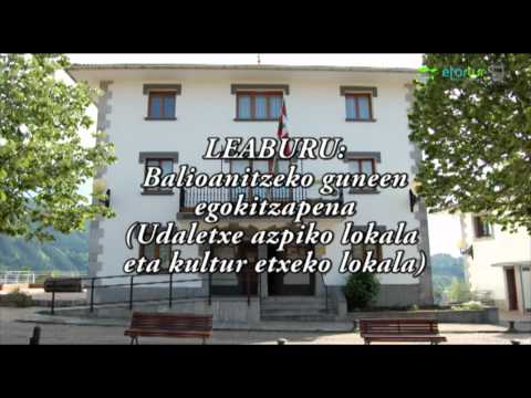 ETORLUR Leaburu  Balioanitzeko guneen egokitzapena