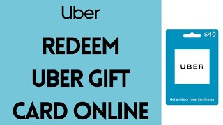 How To Redeem Uber Gift Card Online (2022) | Redeem & Use Uber Gift Card (Step By Step)