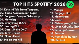 Download lagu Lagu Hits Indonesia Spotify 2026 || Sedia Aku Sebelum Hujan || Kota Ini Tak Sama Tanpamu || mp3