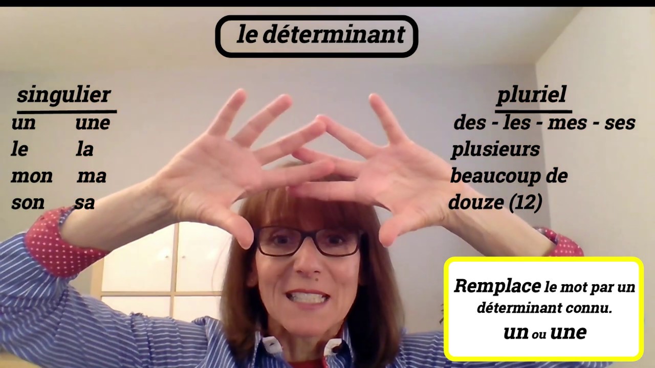 Capsule 2 Les classes de mots (déterminant-nom- adjectif-verbe)
