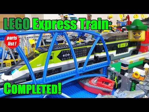 LEGO Express Passenger Train Completed - Cab Car, Double Decker, Power Functions 60337 🚄🚃🚃🏹