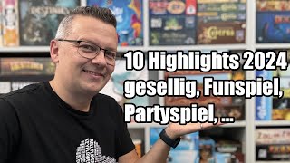 10 Brettspiele gesellig, Funspiel, Partyspiel ... und auch für mehr Personen - Highlights 2024