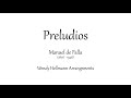 Manuel de Falla - Preludios | Piano accompaniment (low voice)