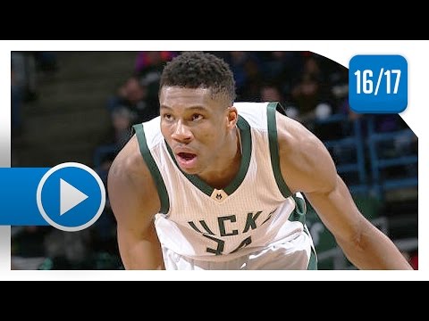 Giannis Antetokounmpo Full Highlights vs Pistons (2017.03.31) - 28 Pts, 14 Reb, 9 Ast