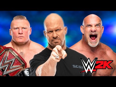 Stone Cold vs. Goldberg vs. Brock Lesnar - WWE Wrestlemania Triple Threat Match