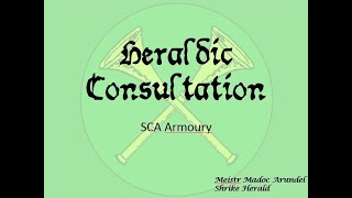 SCA Heraldry: Armoury Consultation