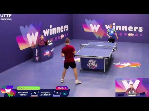 WINners CUP table 1 31.10 Tveritinov Roman -  Skripnik Aleksandr  19:30