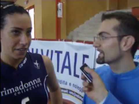 INTERVISTA MINA ANNESE SEMIFINALE FINAL FOUR COPPA ITALIA B2 11.04.2009: TRANI-CRESPELLANO 3-0