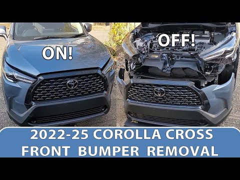 How To Remove 2022-2025 Toyota Corolla Cross Front Bumper.