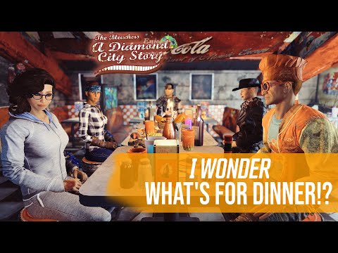 Fallout 4 - Left Field Dinner Thanksgiving - DIAMOND CITY INCREDIBLE STORY - The Bleachers Quest Mod