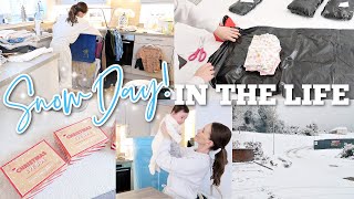 CATCH UP WITH ME! SNOW DAY IN THE LIFE // PACKING VINTED ORDERS // LAUNDRY // CHRISTMAS PREP