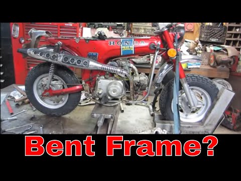 Thumbnail for Worn out Honda Trail 70, wheels and frame repair, pt5