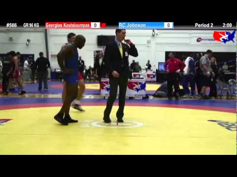 Schultz GR 96 KG Cons. Semi: Georgios Koutsioumpas (Greece) vs. RC Johnson (Sunkist Kids)