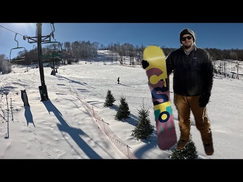 Ripping The Far Way at Perfect North Slopes | Snowboarding December 2024