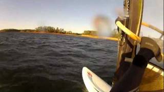 preview picture of video 'GoPro 5min of windsurf in South Carolina jan2012'