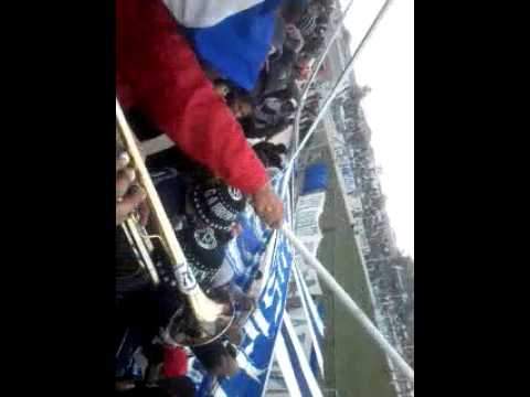 "Como siempre alentando LA BANDA DEL SANDIA." Barra: La Banda Del Sandia &bull; Club: Guillermo Brown