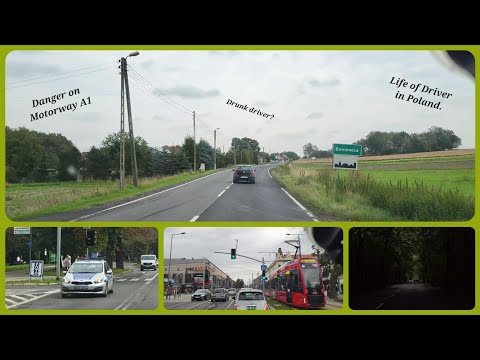 Drunk driver? Dangerous situation on Motorway A1 - Gliwice - Bytom - Częstochowa