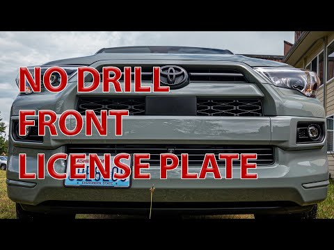 No Drill Front License Plate | 2022 Toyota 4Runner TRD SPORT