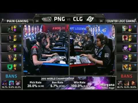 Pain (brTT Draven) VS CLG (Doublelift Vayne) Highlights - S5 World Championship Group W2D1