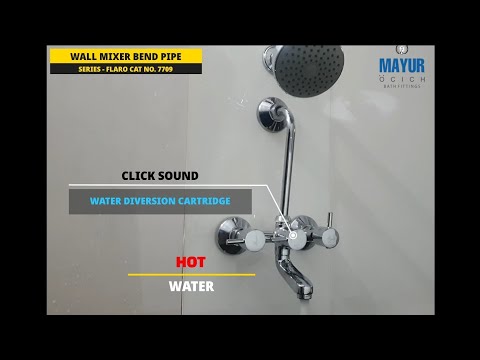 Mayur ocich wall mixer bend pipe heavy duty with click sound...