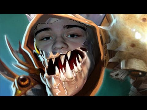 DotA 2 - N0tail (Slark), Kuroky (Tiny) and Puppey (Techies) play in an active pub game