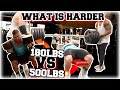 500 POUND BENCH VS 180 POUND DUMBBELL PRESS | WHAT IS HARDER ?