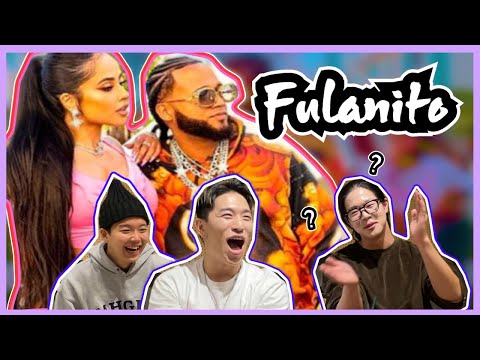Becky G, El Alfa - FULANITO | Reaccion Coreanos