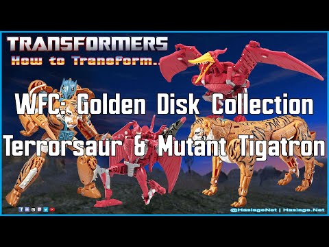 Transformers WFC Golden Disk Collection Deluxe Terrorsaur & Voyager Mutant Tigatron #Shorts