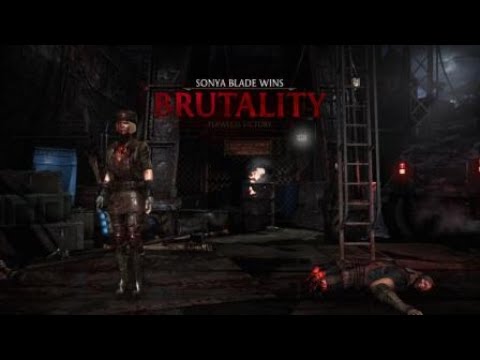 Mortal Kombat X Sonya Scar's Combo