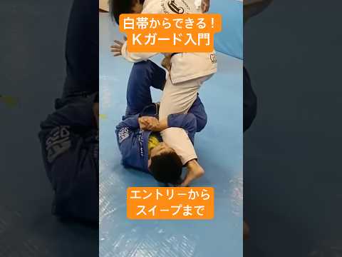 白帯からできる！Ｋガード入門 エントリーからスイープまで　#bjj #jiujitsu