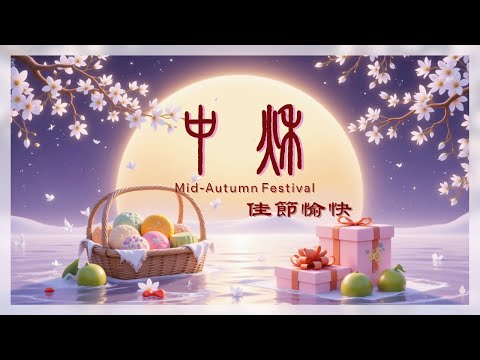 【中秋】中秋節音樂 -- Mid-Autumn Festival Music | 放鬆 舒緩 平靜 | 中秋節 | 佳節愉快 | Relaxing | calm | 月圓人團圓 | 花好月圓 |