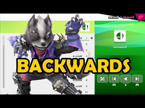 Wolf Voices BACKWARDS - Super Smash Bros Ultimate