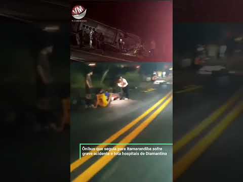 Grave acidente com ônibus é registrado no “Morro do Gombô” entre Diamantina e Couto ..