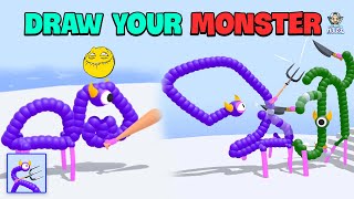 Draw Monster Fight - Funny Game (ALL LEVELS!)