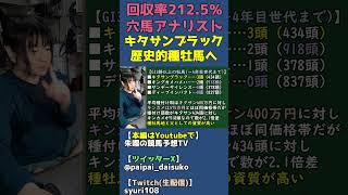 キタサンブラックは後継種牡馬を出す種牡馬の父サイアーオブサイアーとしての資質が高い【競馬の血統】 #shorts