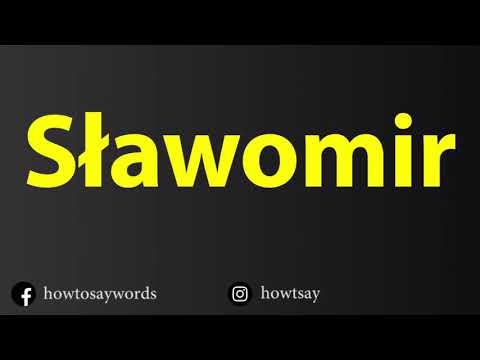 How To Pronounce Slawomir