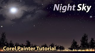 How To Paint A Night Sky With Corel Painter