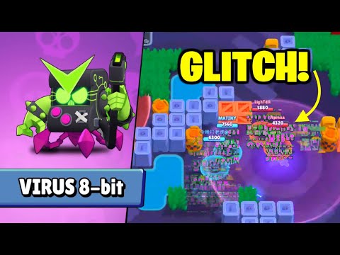8-BIT VIRUS GLITCH 🔥 Brawl Stars Funny Moments, Fails & Glitches