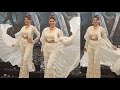 Grand Entry Jacqueline Fernandez In White Sexy Dress Trailer Launch Vibrant Rona